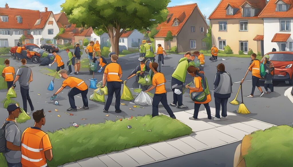 Gemeinschaft Aktivitäten und Engagement